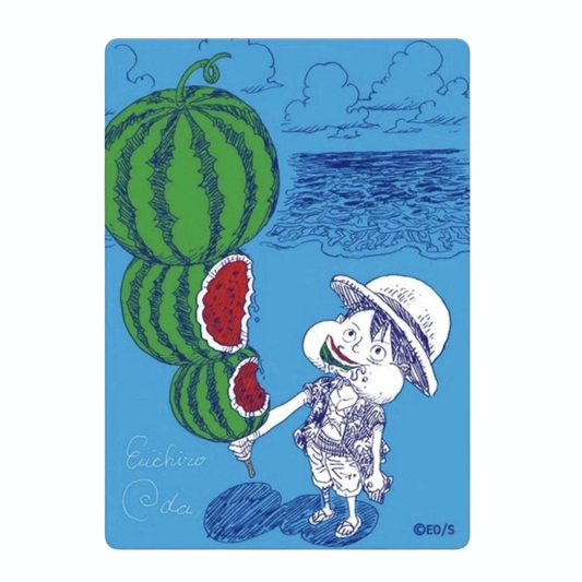 ONE PIECE Metakira Card Luffy Watermelon NatsuComi Promo
